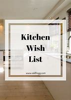 Kitchen wish list